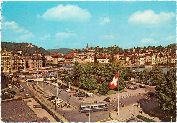 Luzerner Bahnhofsplatz in den 60ern